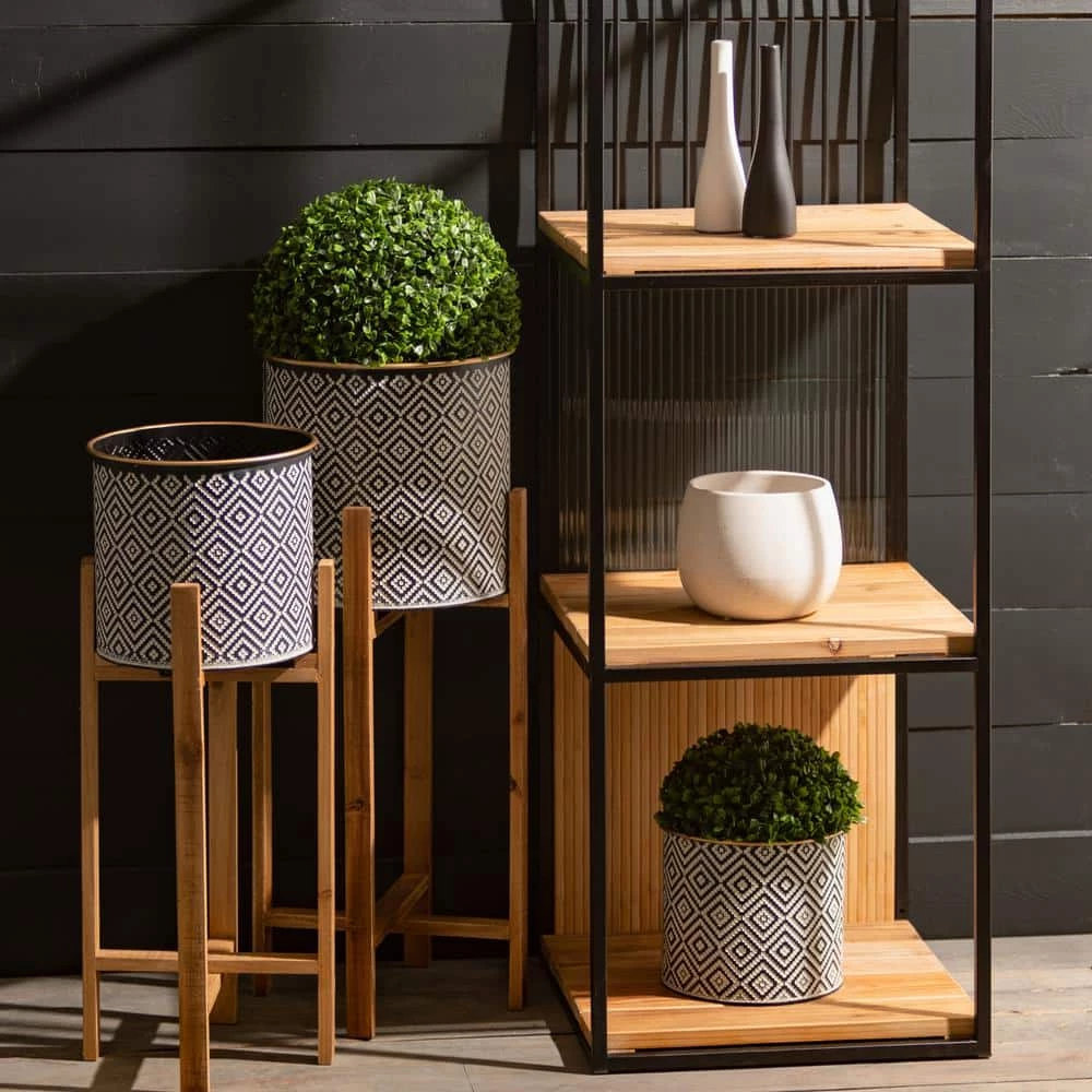 VIGOR Plants Shop 18 VIGOR Plants Shop -VIGOR Plants Shop black and white patterned sullivans plant pots met1828 1f 1000