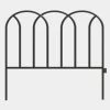 Vigoro 16 in. Round Metal Gothic Garden Fence -VIGOR Plants Shop black powder coated metal vigoro garden fencing 51384 64 1000