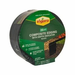 Vigoro 20 ft. Premium Black Composite Edging -VIGOR Plants Shop black vigoro brick edging 903002vg c3 1000