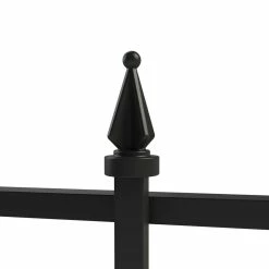 Vigoro Empire 30 in. x 36 in. Black Steel Fence Panel -VIGOR Plants Shop black vigoro garden fencing 860374 1d 1000