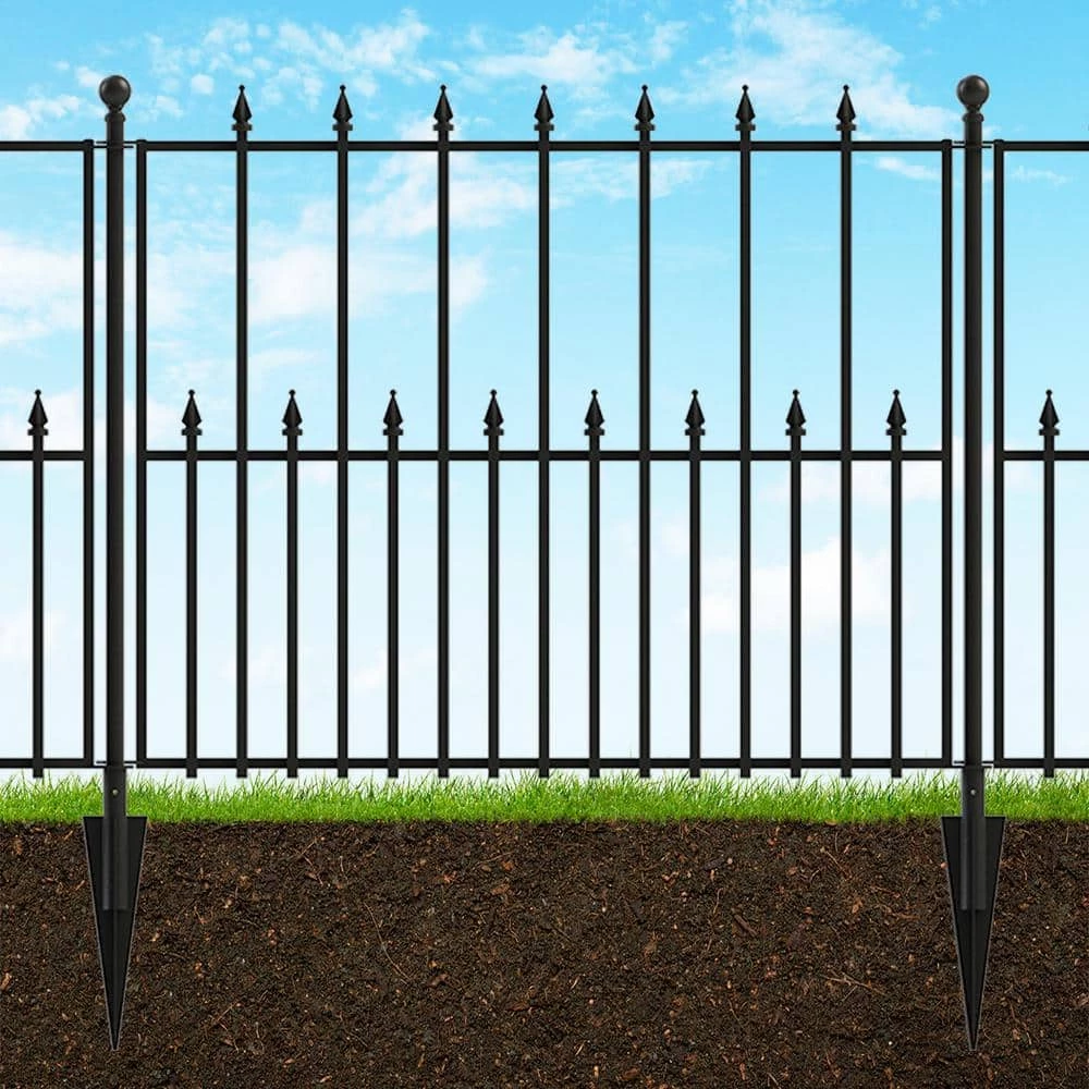 Vigoro Empire/Westbrook 41 in. x 2.3 in. x 2.3 in. Black Steel Fence Post 7 Vigoro Empire/Westbrook 41 in. x 2.3 in. x 2.3 in. Black Steel Fence Post - Image 5