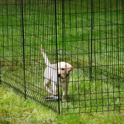 Vigoro 44 in. H x 36 in. W Steel Multi-Purpose No Dig Black Fence Panel -VIGOR Plants Shop black vigoro garden fencing 860411 c3 1000