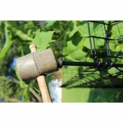 Vigoro 56 in. H Steel Multi-Purpose Black Fence Post (7-Pack) -VIGOR Plants Shop black vigoro garden fencing 860428 7pk 1f 1000