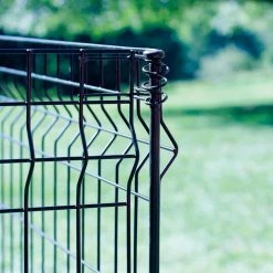 Vigoro 56 in. H Steel Multi-Purpose Black Fence Post (7-Pack) -VIGOR Plants Shop black vigoro garden fencing 860428 7pk 31 1000