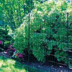 Vigoro 56 in. H Steel Multi-Purpose Black Fence Post (7-Pack) -VIGOR Plants Shop black vigoro garden fencing 860428 7pk 76 1000