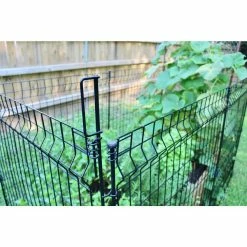 Vigoro 49 in. H Steel No Dig Multi-Purpose Black Latch -VIGOR Plants Shop black vigoro garden fencing 860435 1f 1000