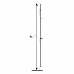 Vigoro 49 in. H Steel No Dig Multi-Purpose Black Latch -VIGOR Plants Shop black vigoro garden fencing 860435 40 1000