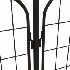 Vigoro Rockdale 41.9 in. Black Steel Fence Gate -VIGOR Plants Shop black vigoro garden fencing 860442 1d 1000