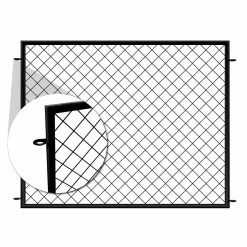 Vigoro 37.3 in. H x 51 in. W Steel Diamond Mesh Garden Fence Panel -VIGOR Plants Shop black vigoro garden fencing 860640 40 1000