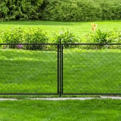Vigoro 37.3 in. H x 51 in. W Steel Diamond Mesh Garden Fence Panel -VIGOR Plants Shop black vigoro garden fencing 860640 44 1000