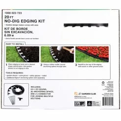 Vigoro 20 ft. No-Dig Landscape Plastic Edging Kit -VIGOR Plants Shop black vigoro plastic edging 3001 20hd 6 4f 1000