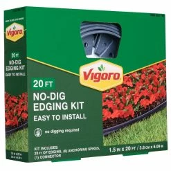 Vigoro 20 ft. No-Dig Landscape Plastic Edging Kit -VIGOR Plants Shop black vigoro plastic edging 3001 20hd 6 c3 1000