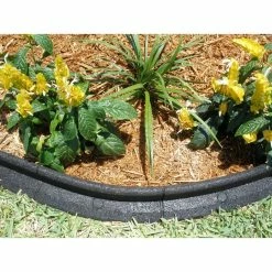 Vigoro EcoBorder 4 ft. Black Rubber Landscape Edging (Single) -VIGOR Plants Shop black vigoro rubber edging ecobrd blk 4 ft 4f 1000