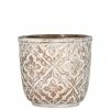 SULLIVANS Brown Cement Patterned Round Pot 2 SULLIVANS Brown Cement Patterned Round Pot -VIGOR Plants Shop brown sullivans plant pots cmt1112 64 1000