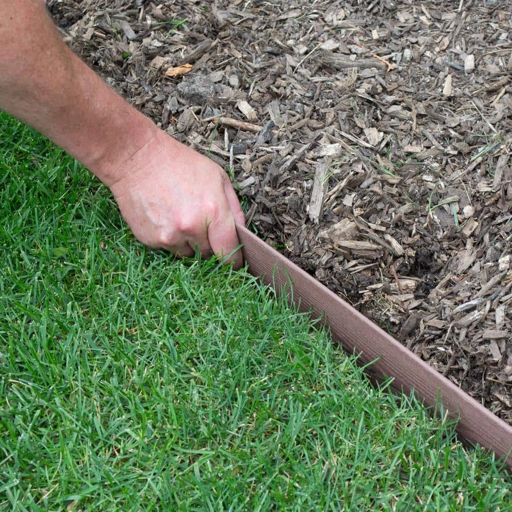 Vigoro 20 ft. Premium Brown Composite Edging 6 Vigoro 20 ft. Premium Brown Composite Edging - Image 4