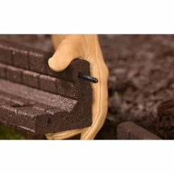 Vigoro 4 ft. Brown No-Dig Rubber Landscape Edging (6-Pack) -VIGOR Plants Shop brown vigoro rubber edging dcbfe4bn6 1f 1000