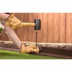 Vigoro 4 ft. Brown No-Dig Rubber Landscape Edging (6-Pack) -VIGOR Plants Shop brown vigoro rubber edging dcbfe4bn6 44 1000