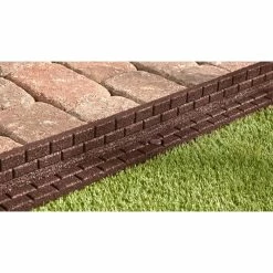 Vigoro 4 ft. Brown No-Dig Rubber Landscape Edging (6-Pack) -VIGOR Plants Shop brown vigoro rubber edging dcbfe4bn6 76 1000