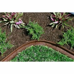 Vigoro EcoBorder 4 ft. Brown Rubber Landscape Edging (48-Count/Pallet) -VIGOR Plants Shop brown vigoro rubber edging ecobrd br 48 d4 1000