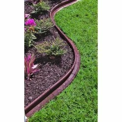 Vigoro EcoBorder 4 ft. Brown Rubber Landscape Edging (Single) -VIGOR Plants Shop brown vigoro rubber edging ecobrd brn 4ft a0 1000