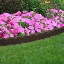 Vigoro 47 in. x 2 in. x 4 in. Brown Scalloped Rubber Garden Edging -VIGOR Plants Shop brown vigoro rubber edging mt5001678 31 1000