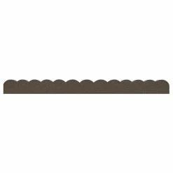 Vigoro 47 in. x 2 in. x 4 in. Brown Scalloped Rubber Garden Edging -VIGOR Plants Shop brown vigoro rubber edging mt5001678 40 1000