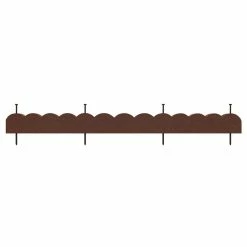 Vigoro 47 in. x 2 in. x 4 in. Brown Scalloped Rubber Garden Edging -VIGOR Plants Shop brown vigoro rubber edging mt5001678 c3 1000
