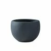 KANTE 8 in. H Charcoal Concrete and Fiberglass Round Bowl Planter, Outdoor Indoor Large Planters Pots with Drainage -VIGOR Plants Shop charcoal kante plant pots rc0049a c60121 64 1000