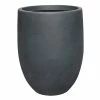 KANTE 21.7 in. Tall Charcoal Lightweight Concrete Round Outdoor Planter -VIGOR Plants Shop charcoal kante plant pots rc0066a c60121 64 1000