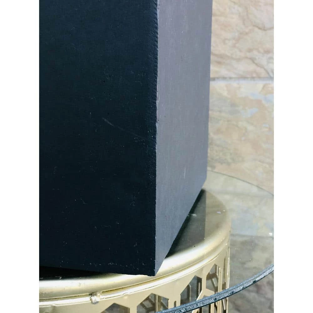 KANTE 12 in. Tall Charcoal Lightweight Concrete Square Modern Outdoor Planter 8 KANTE 12 in. Tall Charcoal Lightweight Concrete Square Modern Outdoor Planter - Image 6