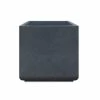 KANTE 11.81 x 11.81 in. Square Charcoal Lightweight Concrete and Weather Resistant Fiberglass Planter w/Drainage Hole -VIGOR Plants Shop charcoal kante plant pots rf0221b c60121 64 1000