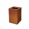 KANTE 16 in. H Faux Weathering Steel Finish Concrete Square, Modern Outdoor/Indoor Lightweight Planter Pot with Drainage Hole -VIGOR Plants Shop faux weathering steel kante plant pots rf0007b c91942 64 1000