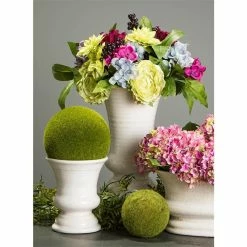 SULLIVANS Ivory Low Oval Ceramic Planter -VIGOR Plants Shop glaze sullivans plant pots cm2342 4f 1000