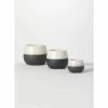 SULLIVANS Black And White Ceramic Pot - Set of 3 2 SULLIVANS Black And White Ceramic Pot - Set of 3 -VIGOR Plants Shop glaze sullivans plant pots cm2971 64 1000