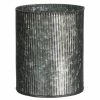 SULLIVANS Gray Metal Ribbed Pot 1 SULLIVANS Gray Metal Ribbed Pot -VIGOR Plants Shop gray sullivans plant pots met975 64 1000