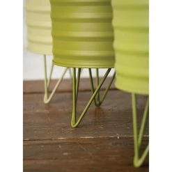 SULLIVANS Green Metal Planters (Set of 3) -VIGOR Plants Shop green sullivans plant pots met1510 4f 1000