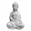 KANTE 25.6 in. H Natural Concrete/Fiberglass Indoor Outdoor Sitting Meditating Zen Buddha Statue -VIGOR Plants Shop kante garden statues osp141006 c80021 64 1000
