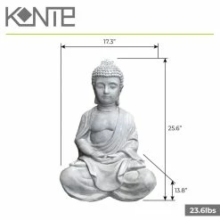 KANTE Lightweight Sitting Meditating Buddha Zen Indoor -VIGOR Plants Shop kante garden statues r141006 c80021 44 1000