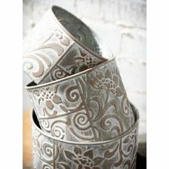 SULLIVANS Multi-Color Metal Planter (Set of 3) -VIGOR Plants Shop multicolor sullivans plant pots met1680 1f 1000