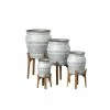SULLIVANS Multi-Color Metal Planter On Stand (Set of 4) -VIGOR Plants Shop multicolor sullivans plant pots met1686 64 1000