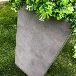 KANTE 24 in. H Square Natural Concrete/Fiberglass Indoor Outdoor Tall Modern Seamless Planter -VIGOR Plants Shop natural concrete kante plant pots osf0002b c80021 44 1000