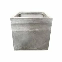 KANTE 15 in. W Square Natural Concrete/Fiberglass Indoor Outdoor Elegant Planter -VIGOR Plants Shop natural concrete kante plant pots osf0128b c80021 c3 1000
