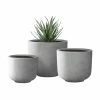 KANTE Round Natural Finish Lightweight Concrete & Fiberglass Weather Resistant Planters with Drainage Holes (Set of 3) 1 KANTE Round Natural Finish Lightweight Concrete & Fiberglass Weather Resistant Planters with Drainage Holes (Set of 3) -VIGOR Plants Shop natural concrete kante plant pots rc0001abe c80021 64 1000