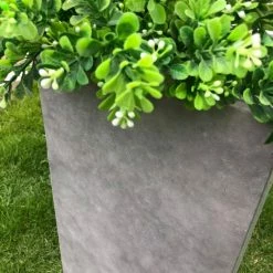 KANTE 24 in. Tall Natural Concrete Lightweight Modern Square Outdoor Planter 9 KANTE 24 in. Tall Natural Concrete Lightweight Modern Square Outdoor Planter -VIGOR Plants Shop natural concrete kante plant pots rf0002b c80021 4f 1000