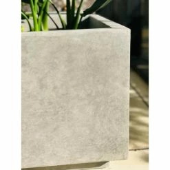 KANTE 37.4 in. L Natural Lightweight Concrete Modern Square Outdoor Planter -VIGOR Plants Shop natural concrete kante plant pots rf0151a c80021 44 1000