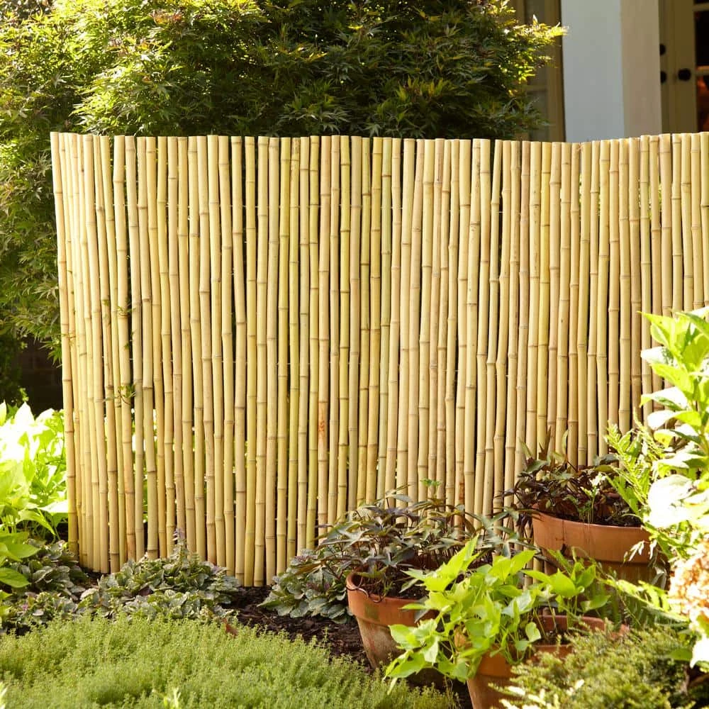 Vigoro 4 ft. H x 6 ft. W Natural Bamboo Fence 7 Vigoro 4 ft. H x 6 ft. W Natural Bamboo Fence - Image 5