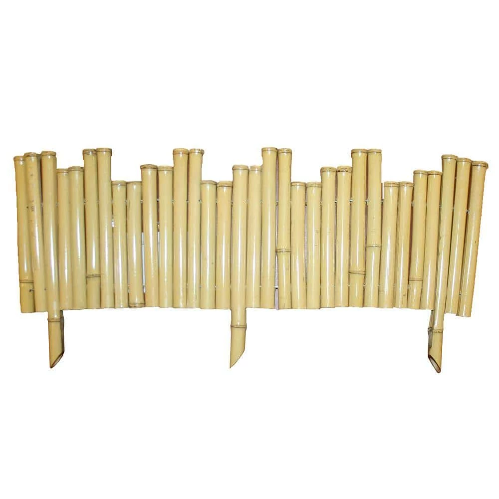 Vigoro Natural Pipe Organ 8 in. Bamboo Garden Fence 3 Vigoro Natural Pipe Organ 8 in. Bamboo Garden Fence