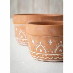 SULLIVANS Orange Cement Dish Garden Pot (Set of 2) -VIGOR Plants Shop orange sullivans plant pots cmt1181 4f 1000