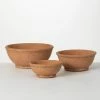 SULLIVANS Adobe Cement Dish Planter - Set of 3 -VIGOR Plants Shop orange sullivans plant pots cmt1218 64 1000