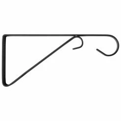Vigoro 9.81 in. x 0.625 in. x 4.5 in. Black Iron Plant Bracket -VIGOR Plants Shop powder coating vigoro plant hangers 570591 40 1000